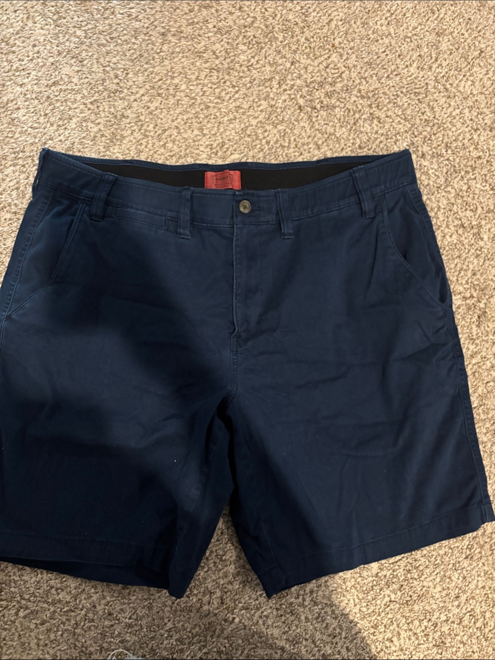The Foundry Supply Co. Men's Navy Flat Front Shorts